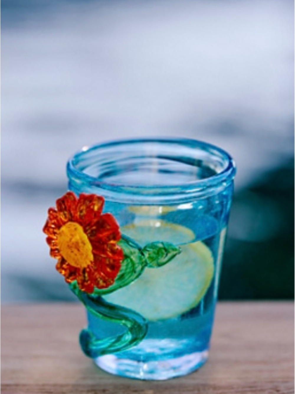 Terrain Bold Bloom Water Glass.